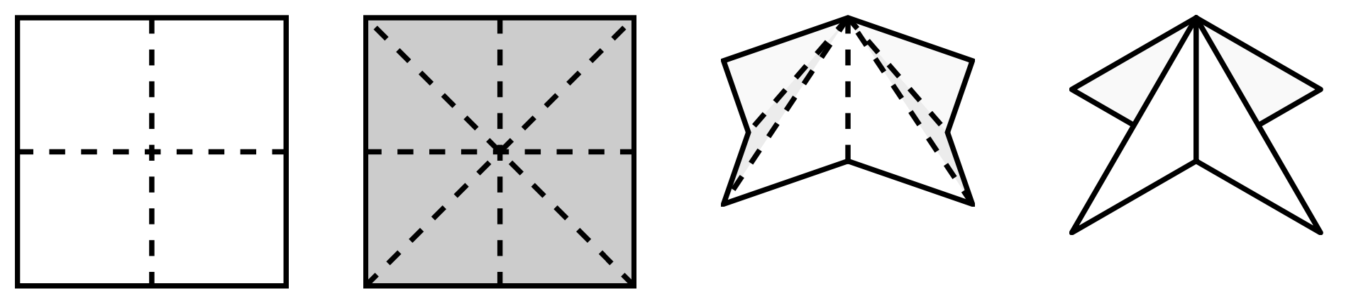 Faltung für einen Oktaeder (Etzold & Petzschler, 2014, S. 64)